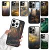 Чехол для мобильного телефона с изображением природы, леса, гор для iPhone 17 Air 16 15 14 12 13 11 Pro MAX apple Plus Coque
