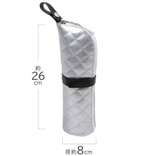 Astro Hair Iron Case, Silver, Heat-Resistant, Hair Iron Storage Pouch with Tray, Portable and Hangable, 821-54, Medium