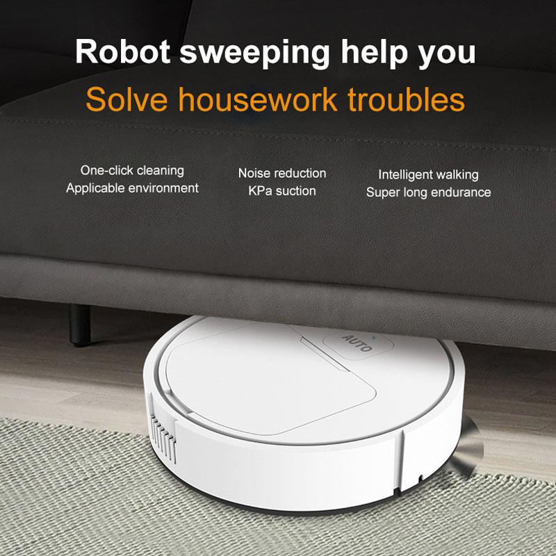 Интеллектуальный автоматический подметальный робот для подметания и мытья полов Встроенный бытовой автоматический пылесос с перезаряжаемым аккумулятором, маленький