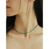 Green Glass Beads Necklace
