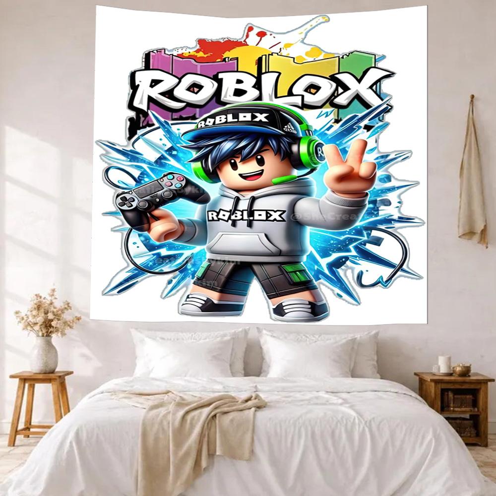 Roblox3 Wall Decor Tapestry Art For Pet Memorial Birthdaywedding Party Backdrop Family Gift