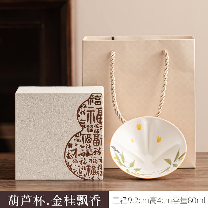 Creative hand-painted gourd master cup high value small fresh women's personal teacup tea cup ceramic teacup