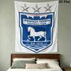 Ipswich Town FC Wall Tapestry Aesthetic Wall Hanging Printed Fabric Blanket Decorative Tapestries for Bedroom Living Room Home Decor