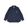 MLB Нью-Йорк Янкис Задний Логотип Деним Удобная Повседневная Рубашка с Длинным Рукавом Унисекс Глубокий Синий 3ADRU0124-50NYD