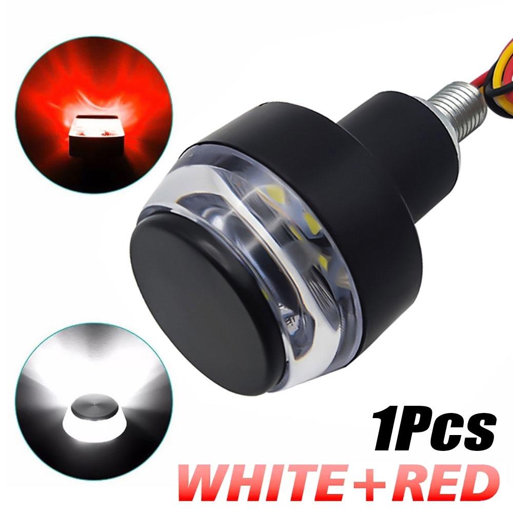 1/2Pcs 12V Motorcycle Turn Signals Flashing Corner Lamp Handle Bar LED Light for Moto Handle Bar