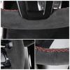 Ручной работы Замшевая Кожа Оплетка на Руль Для Ford EcoSport Fiesta 2008-2017 Автоаксессуары