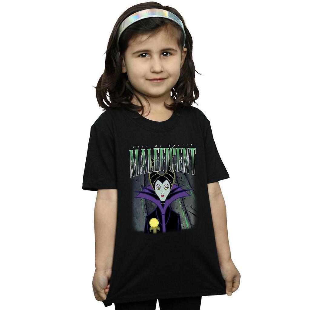 Sleeping Beauty Girls Maleficent Montage Cotton T-Shirt