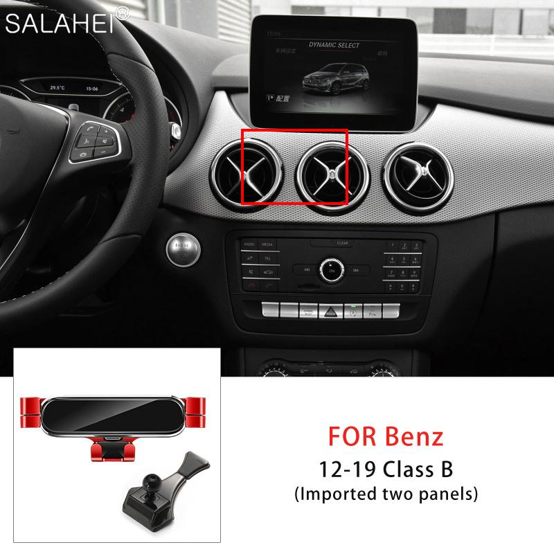 Gravity Car Mobile Phone Holder For Mercedes Benz B Class W246 W242 2012- Air Vent Mount GPS Support Bracket Car