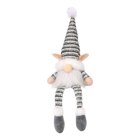 Светящийся Рождественский Гном Ручной Работы Плюшевый Скандинавский Шведский Томте Светящийся Санта Эльф Игрушка для Зимнего Настольного Декора Многоярусного Подноса Внутренний Рождественский Декор