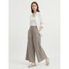Shop   Women Waistband Summer Rustle Skirt Pants Light Brown Pic Wpt 21323