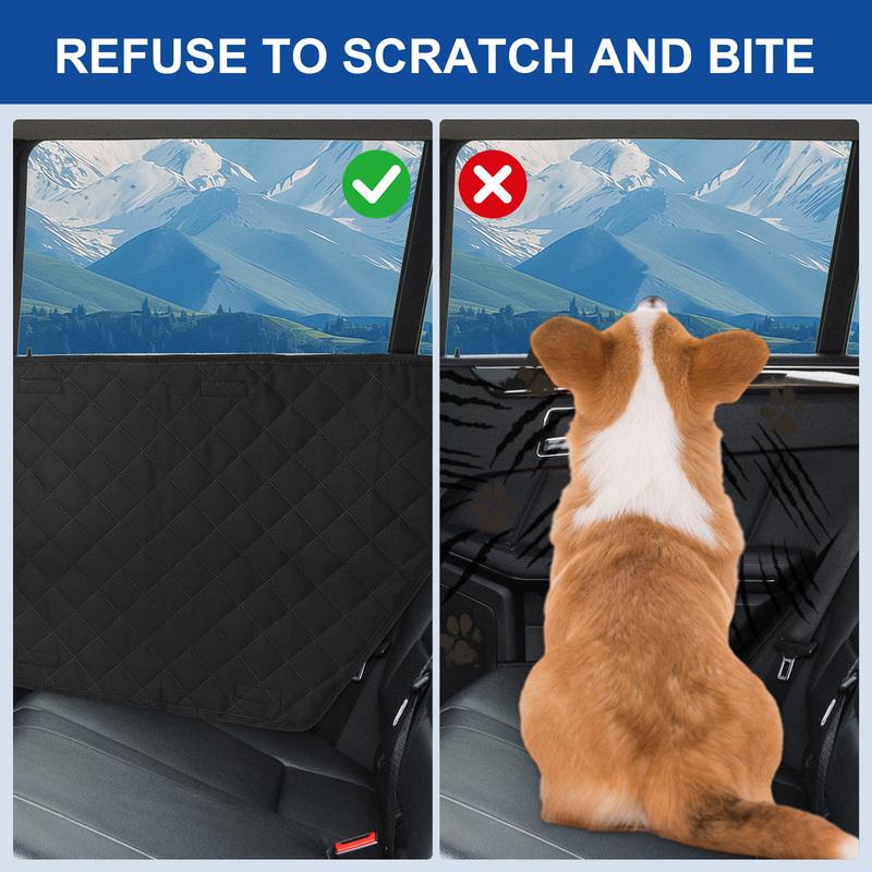 2Pcs Oxford Waterproof Car Door Protector Dog Anti-Scratch Car Interior Cover Washable Car Door Protect Mats for Car Truck & SUV