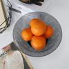 Black/Gold Mesh Fruit Snacks Basket Round Fruit Vegetable Basket Iron Art Fruit Basket  Countertop