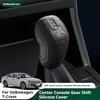 Для Volkswagen T-Cross Автомобильная силиконовая накладка на ручку автоматической коробки передач Безвкусная противоскользящая защитная накладка на ручку переключения передач