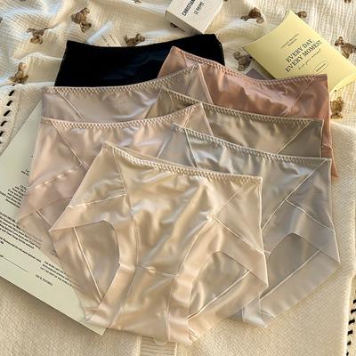 Большие размеры женские трусы с высокой талией и бедрами, дышащие, простые, сексуальные и удобные