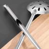 Stainless Steel Soup Spoon Long Wooden Handle Colander New Skimmer