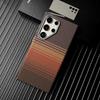 Luxury Relief Carbon Fiber For Magsafe Case For Samsung Galaxy S25 S24 S23 Ultra Plus Magnetic Wireless Charging Metal Lens Matte Cover