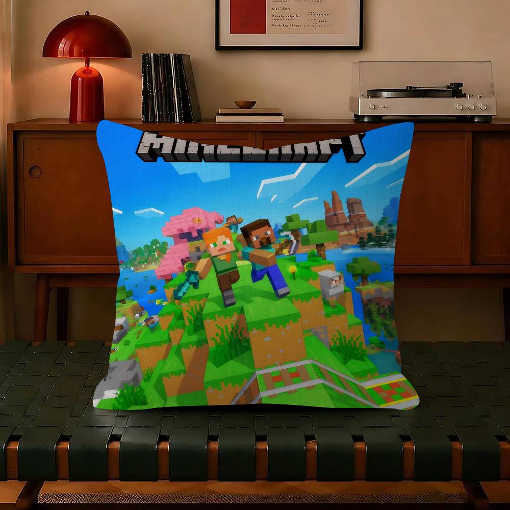 Game  pillow Cushion Cover Pillowcase Upholstery Sofa Throw Pillow Home Decor Mineccrafts Pillowcas