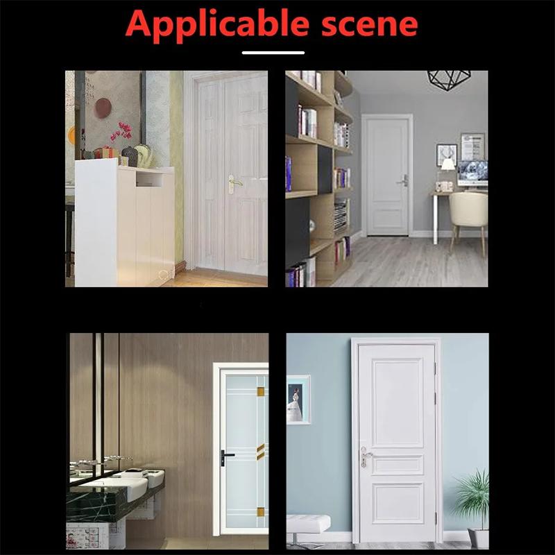 Нержавеющая сталь, резиновый магнитный дверной стопор, наклейка без перфорации, скрытые дверные держатели, напольные дверные упоры без гвоздей