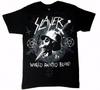 Футболка Slayer WORLD PAINTED BLOOD DAGGER SKULL НОВАЯ S-4XL Лицензионная и Оригинальная Унисекс Футболка