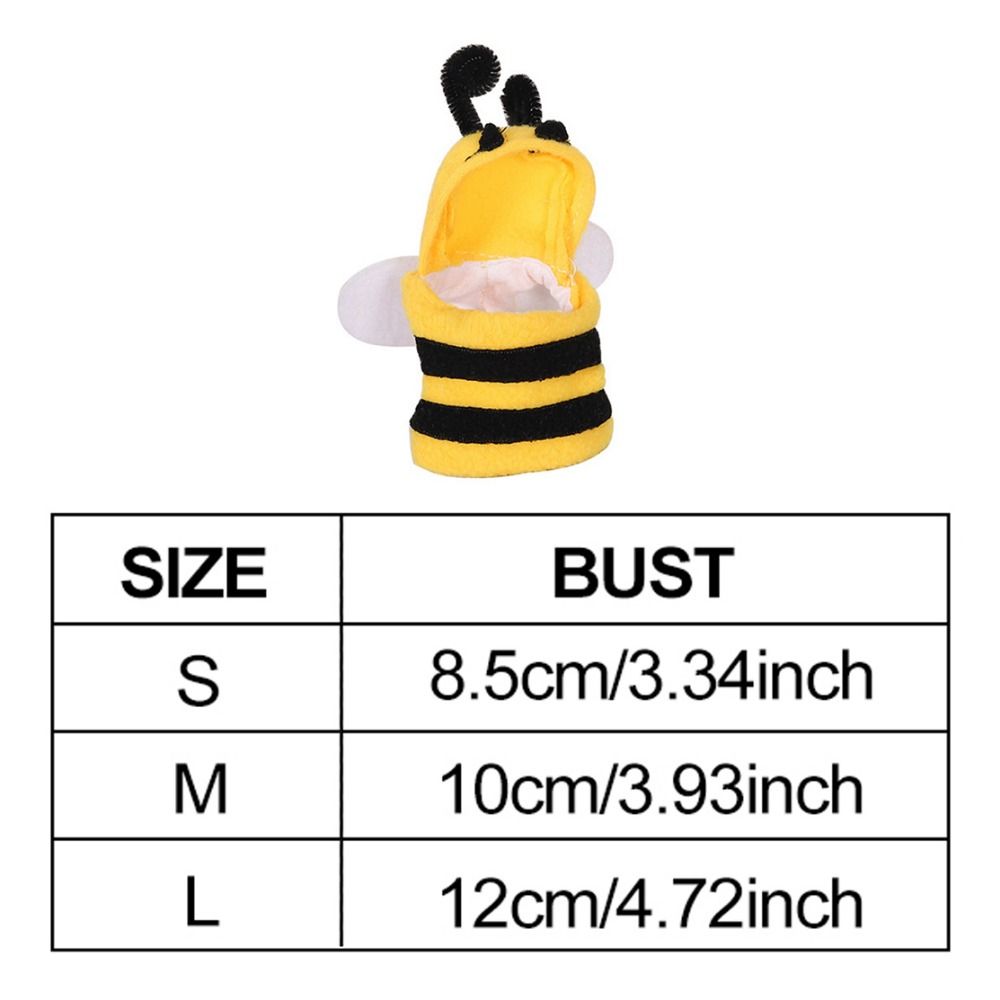 Тканевая шляпа-капюшон для попугая, теплая зимняя, милый костюм для полета попугая, одежда в форме пчелы попугая, осень