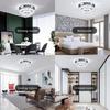 11.8 Inch Crystal Chandelier Modern Crystal Ceiling Light LED Chandelier Semi Flush Mount Chandelier  Cool White