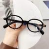 Oval Small Frame Retro Female Korean Plain Glasses Anti-Blue Light Eyeglasses Eye Protection Ladies Optical Spectacle Eyeglass