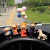 Путешествие на Запад мультяшная кукла автомобиль центральная консоль навигационный экран украшение автомобиль маленький креативный орнамент декоры украшает