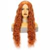 Synthetic Long Curly Hair Wig for Woman Water Wave Ginger Wig Female Costume Cosplay Halloween Party Girls Lolita Wig