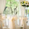 5 шт., пояса для стула из органзы, яркий цвет, шелковистое свадебное украшение, прозрачный чехол на стул, завязки на спинку, декор для свадебного приема, события