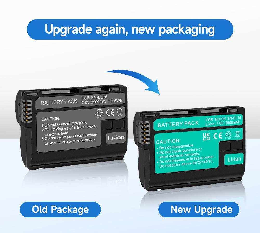 PALO 2 шт., 2500 мАч EN-EL15 ENEL15 аккумулятор + зарядное устройство для Nikon D7000 D7100 D800 D800E D600 D610 D810 D500 D7200 V1