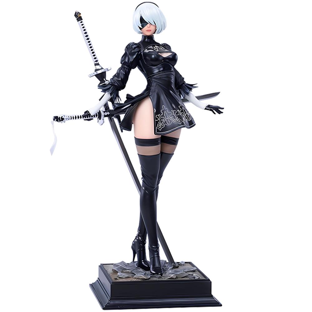 Аниме Nier Yorha Тип №2 Коллекция моделей мечей Украшение Подарок 2B B фигурка 9s экшен с держанием позы статуэтка Сочлененная Позируемая Детализированная Движущаяся Масштаб