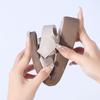 Women's Sandals Summer Beach Shoes Lazy Flat Shoes Girl Open Toe Casual Soft Walking Beige Sandals