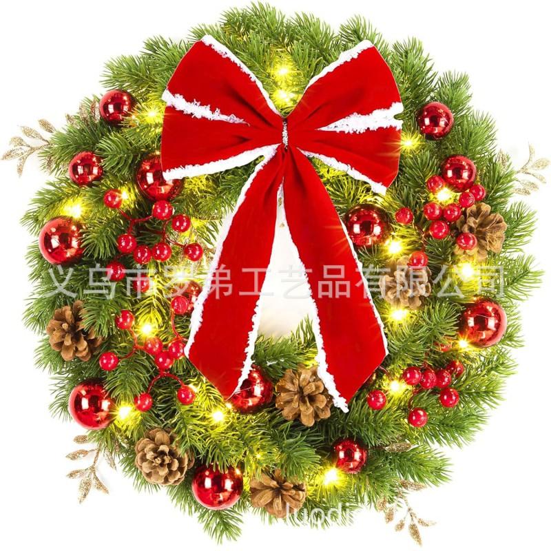 Christmas Wreath Door Hanging Decor Home Mall Window Party Festive Simulation Ornament