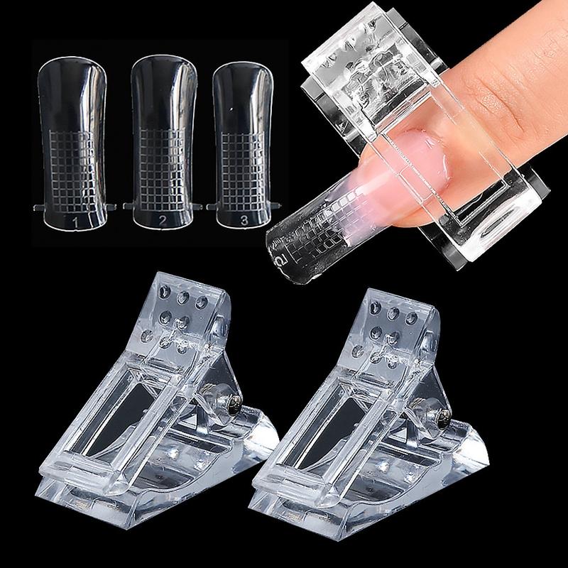 5 шт. зажим для типсов Quick Building Poly Uv Gel Assistant Tool Diy Manicure Plastic Extension Clip
