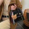Retro Niche Design Backpack Fashion Portable Backpack British Daily Commuting Backpack Female Mini Schoolbag Girl PU Leather