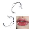 1 Pair Adjustable Size Lip Rings Vampire Teeth Lip Clip Stainless Steel Fashion Accessory Suitable for Costuming Makeup