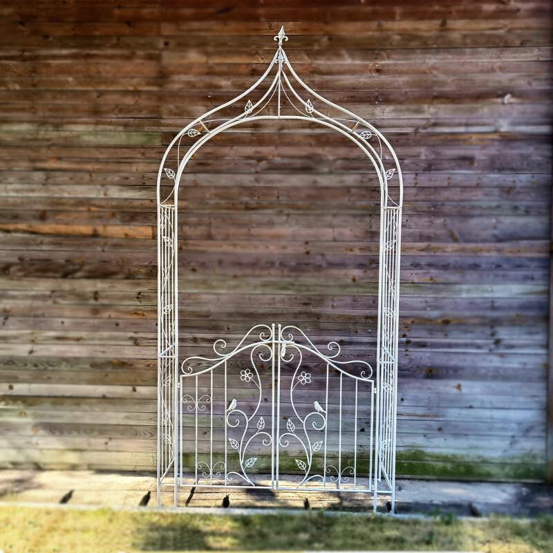 MOJY Arched Metal Garden Trellis for Climbing Plants