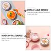 1pc Heat Preservation Pink Stainless Steel Bowl With Suction Cup