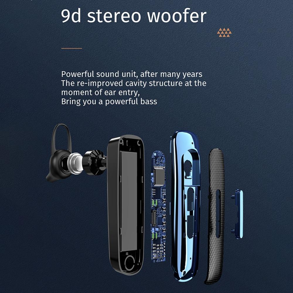 Ear Hook Business Headphones Mic E1 Bluetooth Headset Listening Music