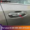 For Lexus UX 200 250h 260h    2022 Chrome Side Door Handle Cover Trim Car-Styling Sticker Decoration