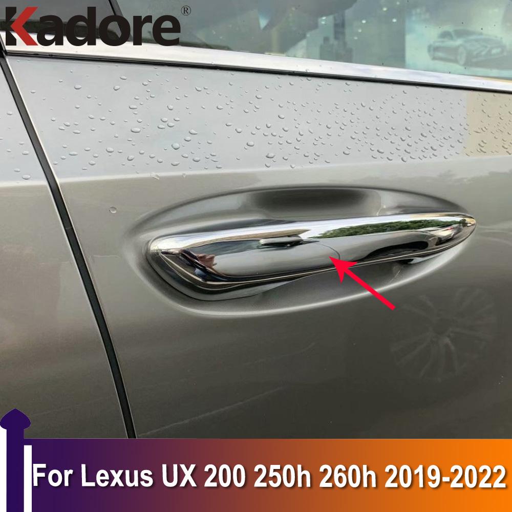 Для Lexus UX 200 250h 260h 2022 хромированная крышка ручки боковой двери, отделка, наклейка для стайлинга автомобиля, украшение
