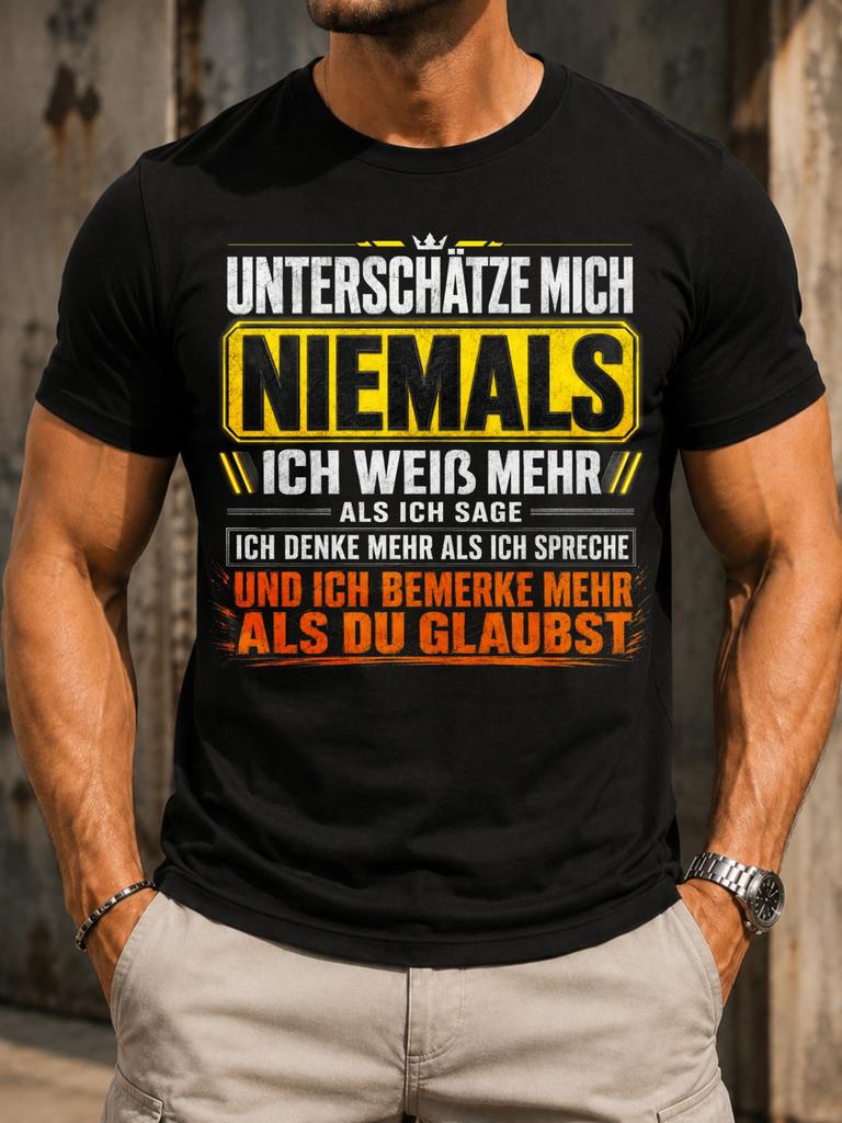 GermanUnterscze Mich Niemal rugged yellow crown accent and orange motivational quote Unisex All Unisex All T-Shirt