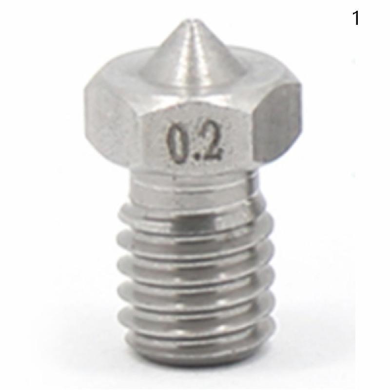5 шт., сопло из нержавеющей стали, детали для экструдера для 3D-принтера, резьбовая часть накаливания