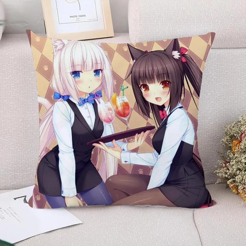 Наволочка Подушка NekoPara Диванные подушки Подушка для пары Наволочки x Чехлы для декоративных подушек Наволочки Осенний декор Дом