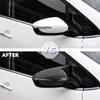 For KIA K3 Cerato Forte Ceed 2013-2018 Side Mirror Cover Caps Carbon Fiber Look/Black ABS Plastic Car Exterior Accessories