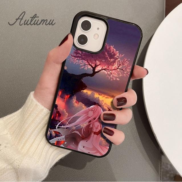 Чехол для телефона «Дорогая во Фране», аниме «Ноль два», чехол для iPhone 11, 12, 13, 14 Pro Max mini XR XS SE 2020, 6, 7, 8 Plus, Galaxy S21 S22