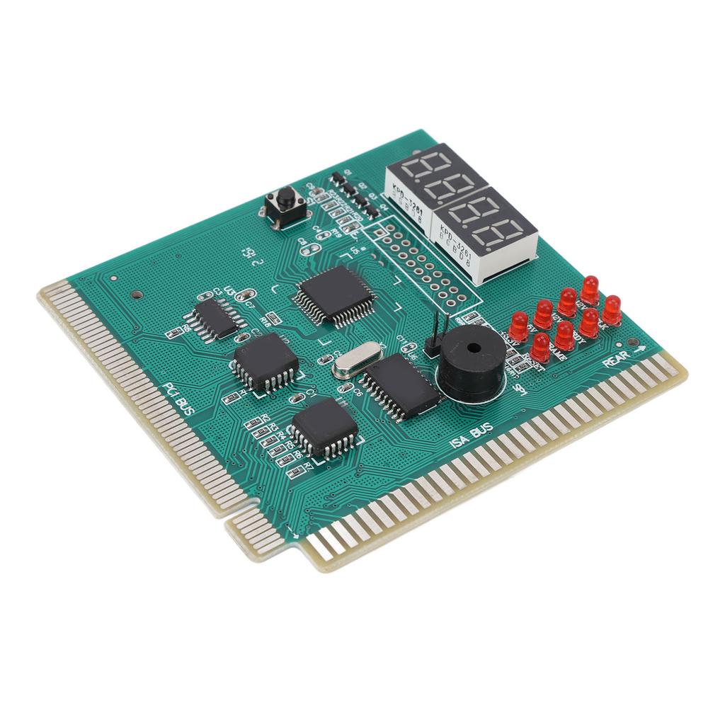 Диагностическая карта для ПК, 4-значная, стандартная, с портами PCI и ISA, двойной дисплей POST-кодов, настольная диагностическая карта для материнской платы ПК