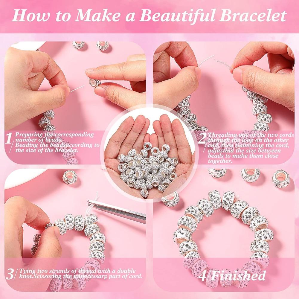 20/60/120 шт. Бусины для волос 12 мм, европейские бусины с большим отверстием, бусины для волос, ожерелья, серьги, браслеты, принадлежности для рукоделия