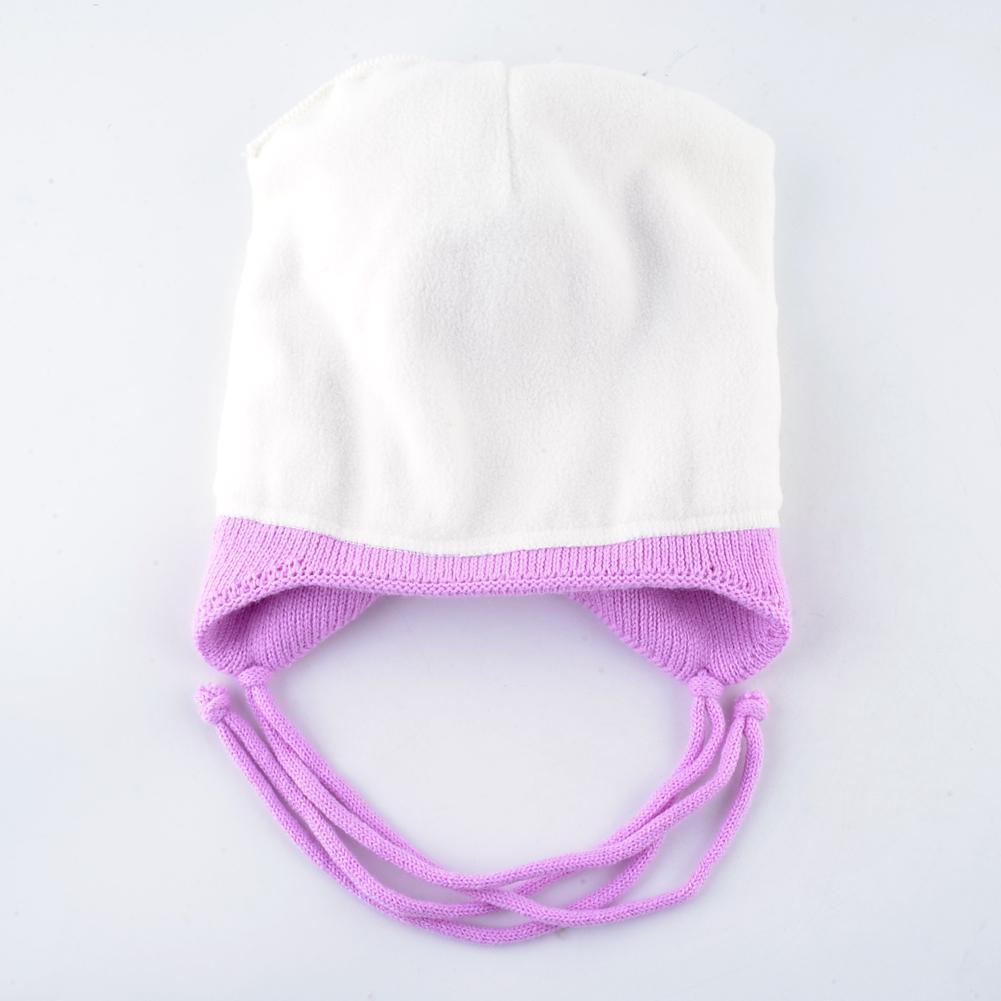 Warm Hats And Scarf Set For Girls Winter Knitted Lovely Kids Beanies With Imitation Fur Pompom Child