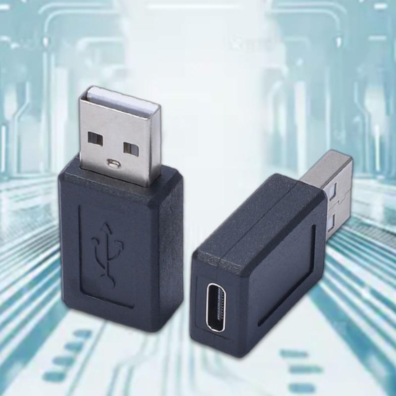 Адаптер USB C Female на USB Male Адаптер USB C на USB 2.0 480 Мбит/с Передача данных Адаптер Type C на USB для ноутбуков